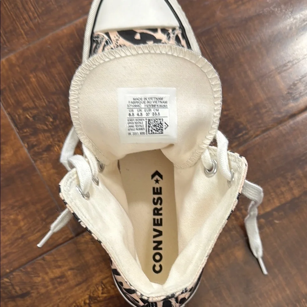 Converse -CT Platform Hi Jungle Art -Sneakers - Black and Cream 571084C - Picture 10 of 10